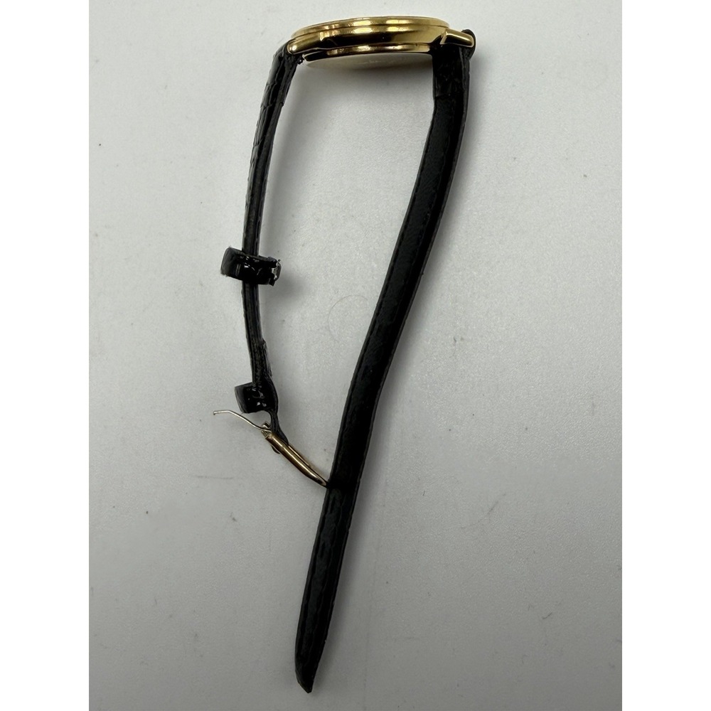 Gucci 3001L New Battery Ladies Watch Striped Dial 25MM 6.75" Swiss Gold Plated - Picture 14 of 15